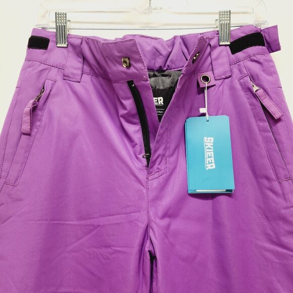 Skieer Pants girls 14-16  Women’s  Snowboard Ski Pants purple New - Picture 14 of 16